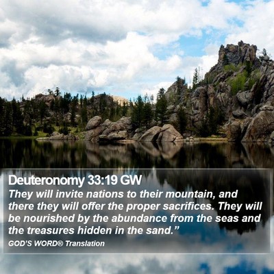 Deuteronomy 33:19 GW Bible Verse Image