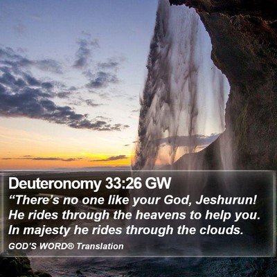 Deuteronomy 33:26 GW Bible Verse Image