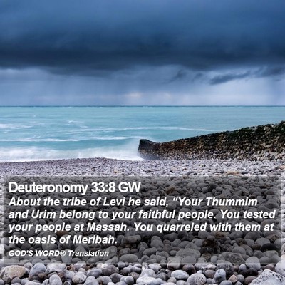 Deuteronomy 33:8 GW Bible Verse Image