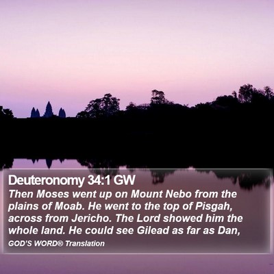 Deuteronomy 34:1 GW Bible Verse Image