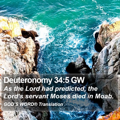 Deuteronomy 34:5 GW Bible Verse Image