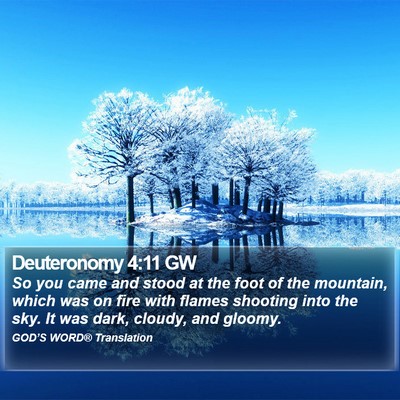 Deuteronomy 4:11 GW Bible Verse Image