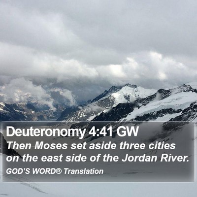 Deuteronomy 4:41 GW Bible Verse Image