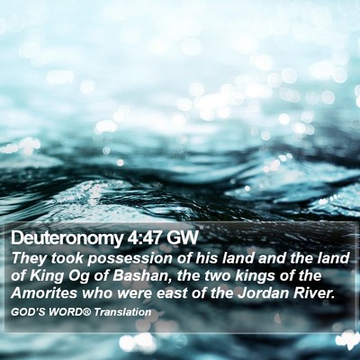 Deuteronomy 4:47 GW Bible Verse Image