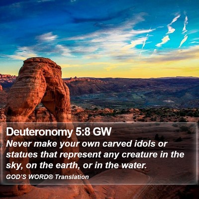 Deuteronomy 5:8 GW Bible Verse Image