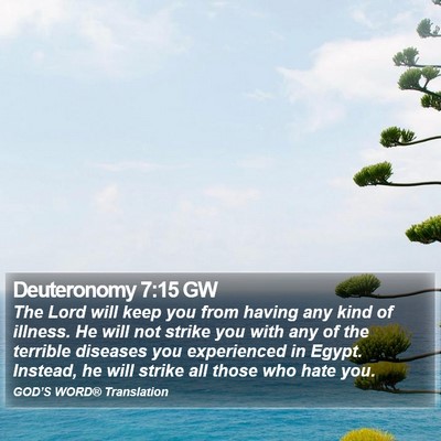 Deuteronomy 7:15 GW Bible Verse Image