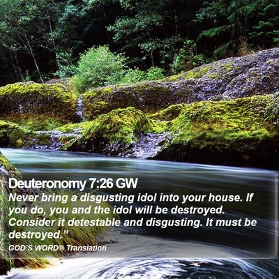 Deuteronomy 7:26 GW Bible Verse Image