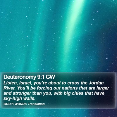 Deuteronomy 9:1 GW Bible Verse Image