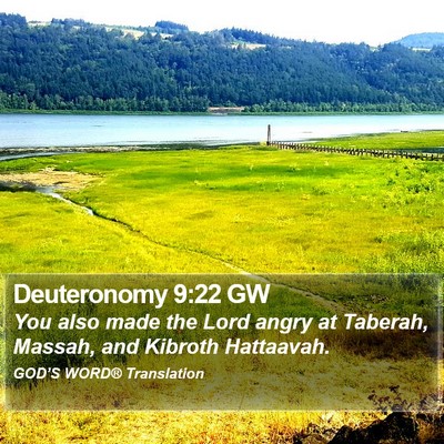 Deuteronomy 9:22 GW Bible Verse Image
