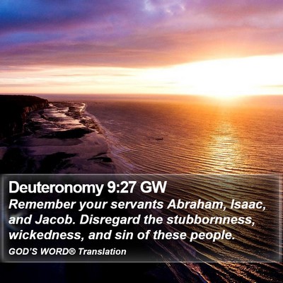 Deuteronomy 9:27 GW Bible Verse Image