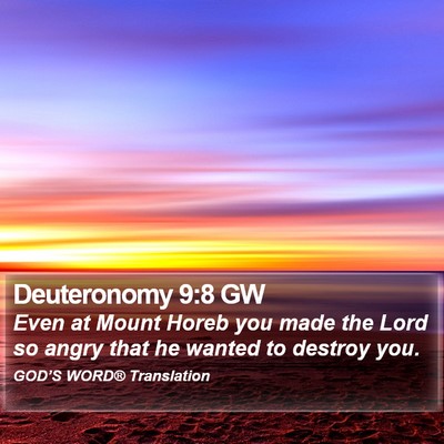 Deuteronomy 9:8 GW Bible Verse Image