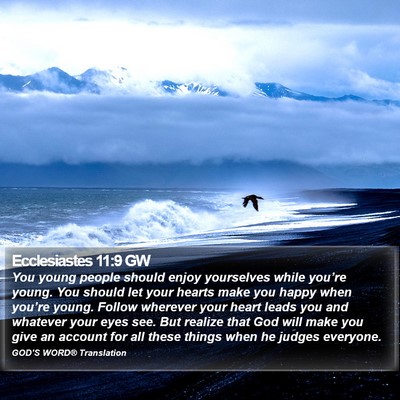 Ecclesiastes 11:9 GW Bible Verse Image