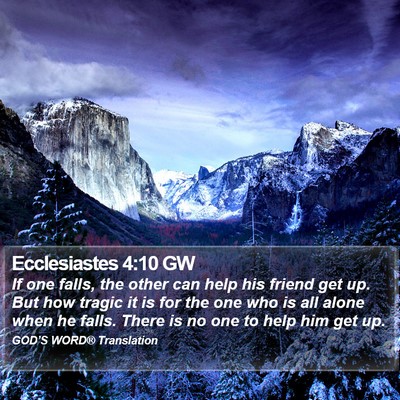 Ecclesiastes 4:10 GW Bible Verse Image