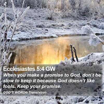 Ecclesiastes 5:4 GW Bible Verse Image