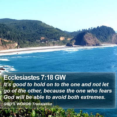 Ecclesiastes 7:18 GW Bible Verse Image
