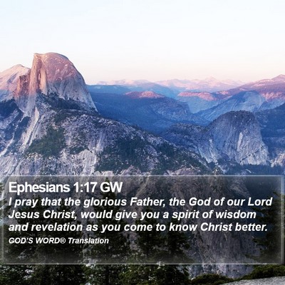 Ephesians 1:17 GW Bible Verse Image