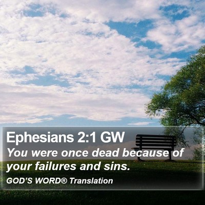 Ephesians 2:1 GW Bible Verse Image