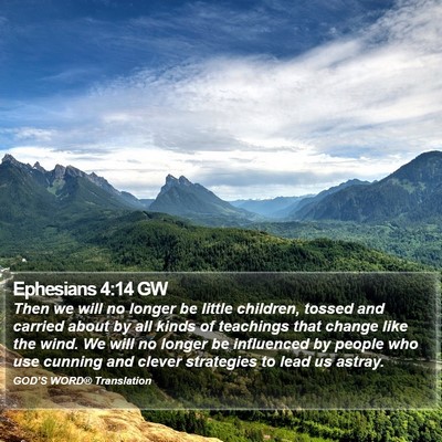 Ephesians 4:14 GW Bible Verse Image
