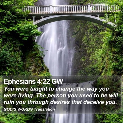 Ephesians 4:22 GW Bible Verse Image