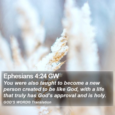 Ephesians 4:24 GW Bible Verse Image