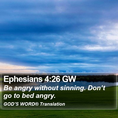 Ephesians 4:26 GW Bible Verse Image