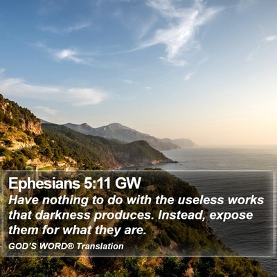 Ephesians 5:11 GW Bible Verse Image