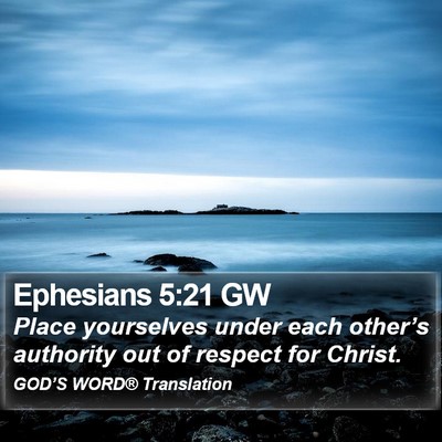 Ephesians 5:21 GW Bible Verse Image