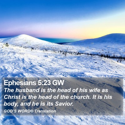 Ephesians 5:23 GW Bible Verse Image