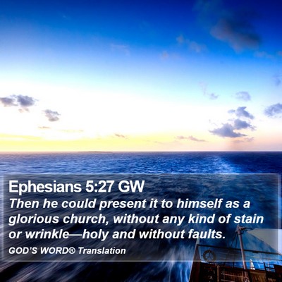 Ephesians 5:27 GW Bible Verse Image