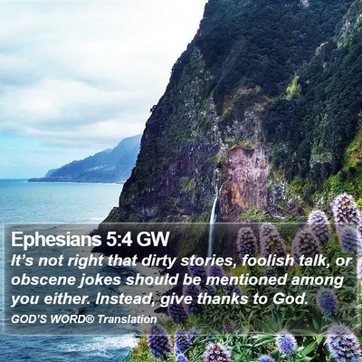 Ephesians 5:4 GW Bible Verse Image