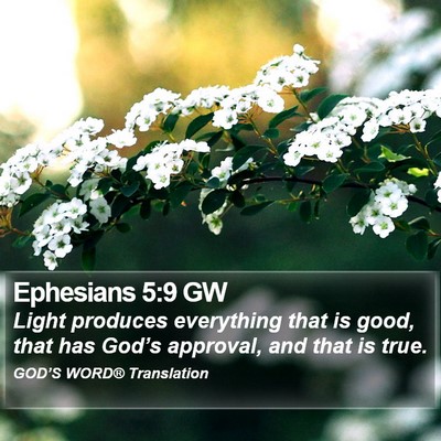 Ephesians 5:9 GW Bible Verse Image