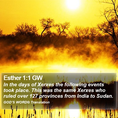 Esther 1:1 GW Bible Verse Image