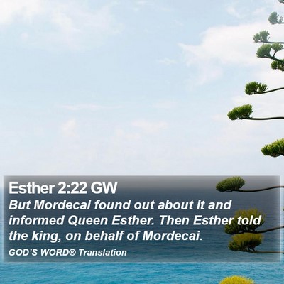 Esther 2:22 GW Bible Verse Image