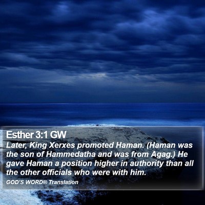 Esther 3:1 GW Bible Verse Image