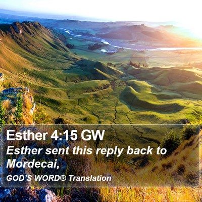 Esther 4:15 GW Bible Verse Image