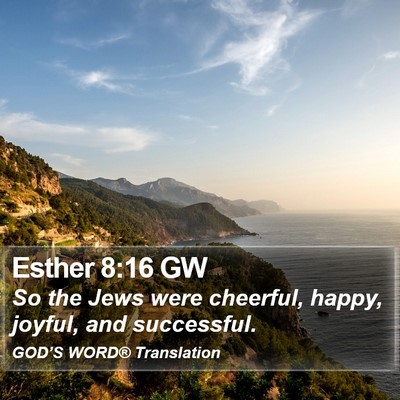 Esther 8:16 GW Bible Verse Image