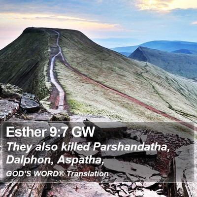 Esther 9:7 GW Bible Verse Image