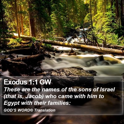 Exodus 1:1 GW Bible Verse Image