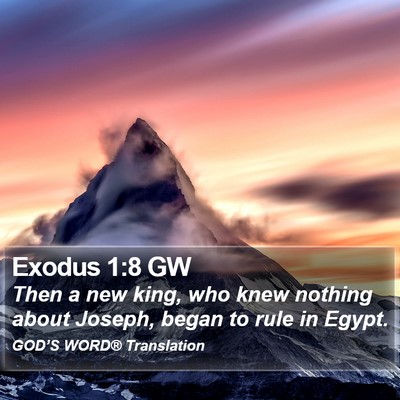 Exodus 1:8 GW Bible Verse Image