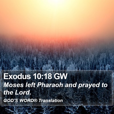 Exodus 10:18 GW Bible Verse Image
