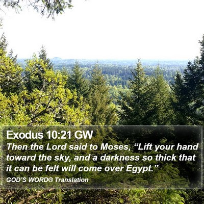Exodus 10:21 GW Bible Verse Image