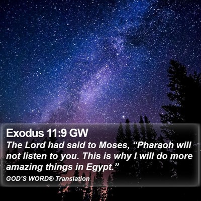 Exodus 11:9 GW Bible Verse Image