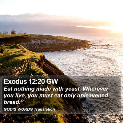 Exodus 12:20 GW Bible Verse Image
