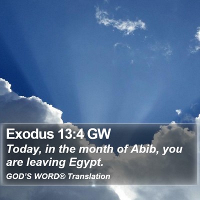 Exodus 13:4 GW Bible Verse Image