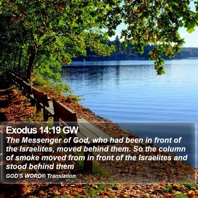 Exodus 14:19 GW Bible Verse Image