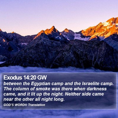Exodus 14:20 GW Bible Verse Image