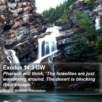 Exodus 14:3 GW Bible Verse Image