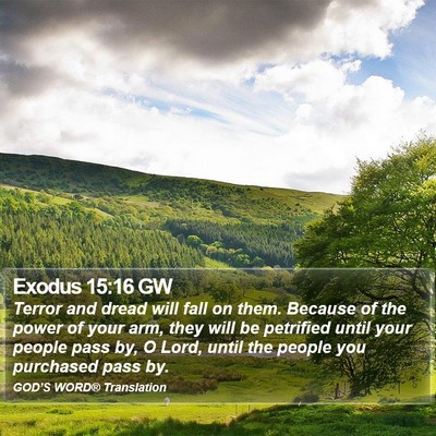 Exodus 15:16 GW Bible Verse Image