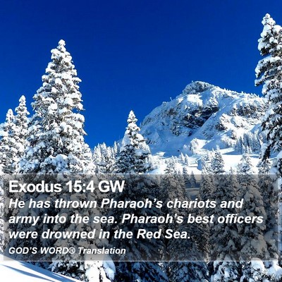 Exodus 15:4 GW Bible Verse Image