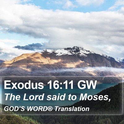 Exodus 16:11 GW Bible Verse Image